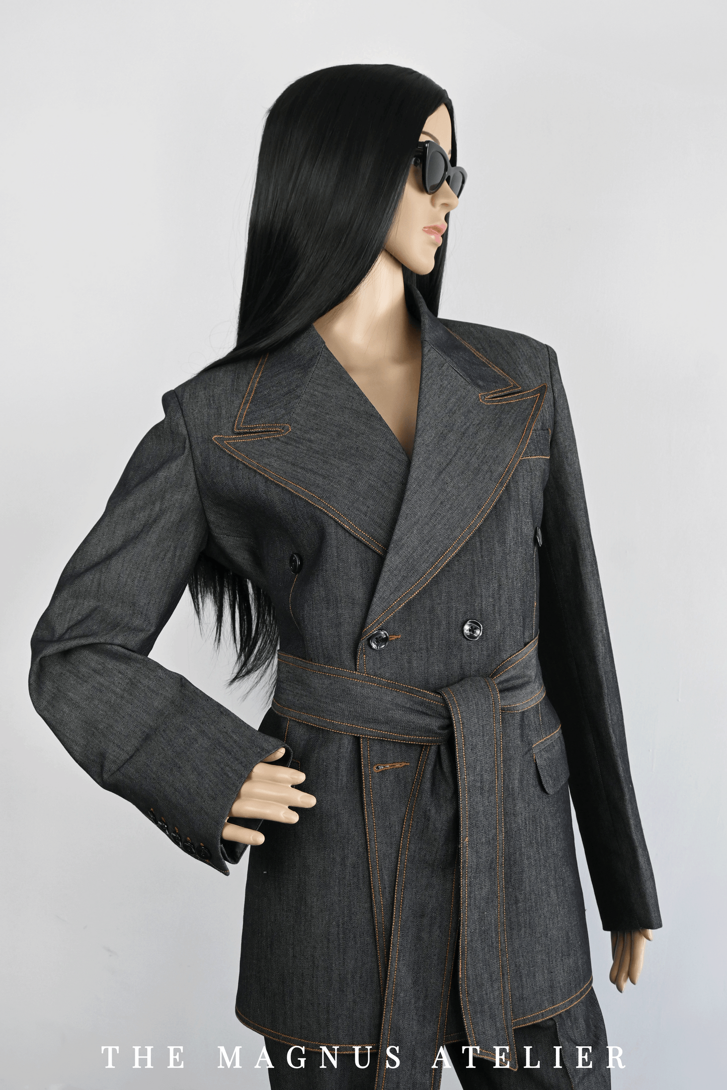 denim suit for women